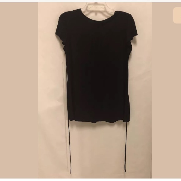 H&M Black Top - Large - V-neck - Tie Back - Picture 8 of 8